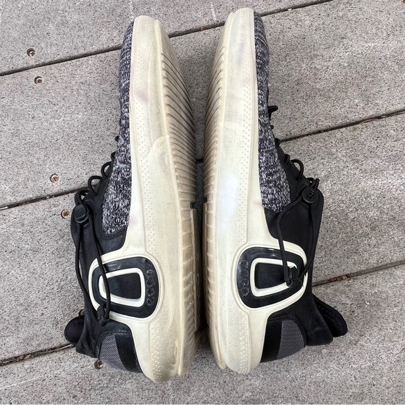 Ecco Men Euro 44 Intrinsic Gray Black Knit Low Top Athletic Sneaker Shoe 10/10.5 - Picture 7 of 16